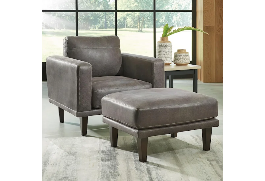 Arroyo RTA Chair & Ottoman by Signature Design by Ashley at VanDrie Home Furnishings