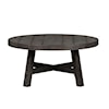 Liberty Furniture Modern Farmhouse Splay Leg Round Cocktail Table