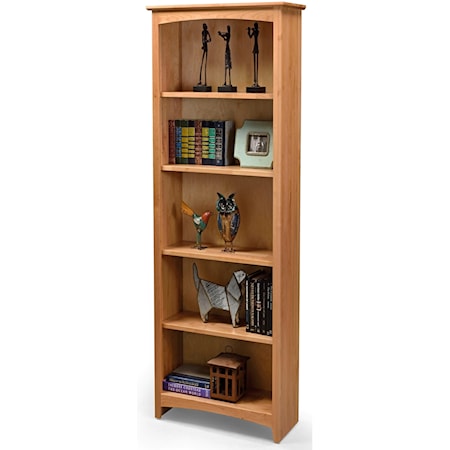 Customizable 24 X 72 Alder Bookcase