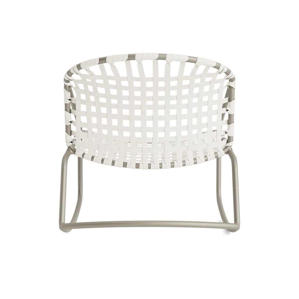 Vinyl Strap Rocking Lounge Chair