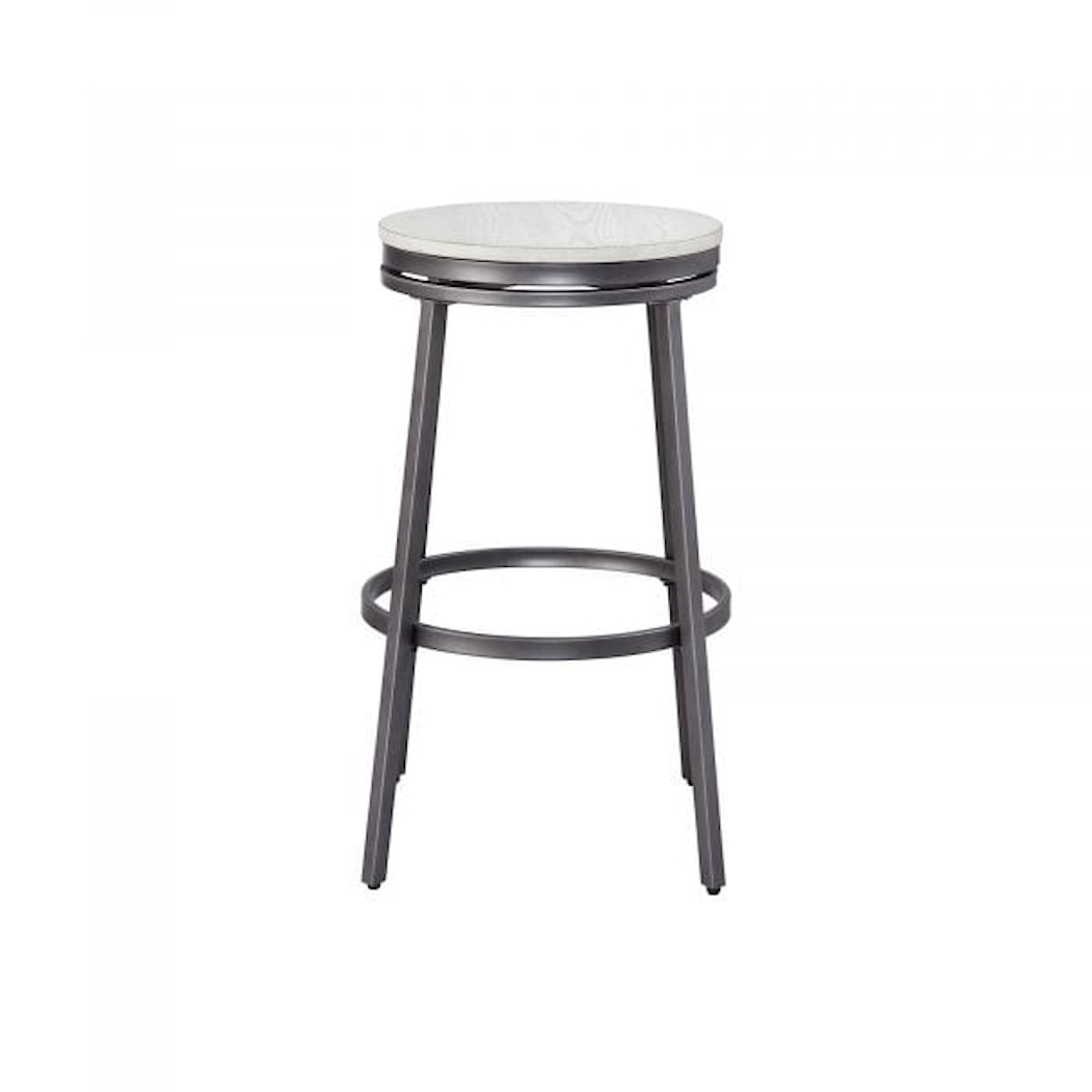 American Woodcrafters Metal Barstools Backless Barstool