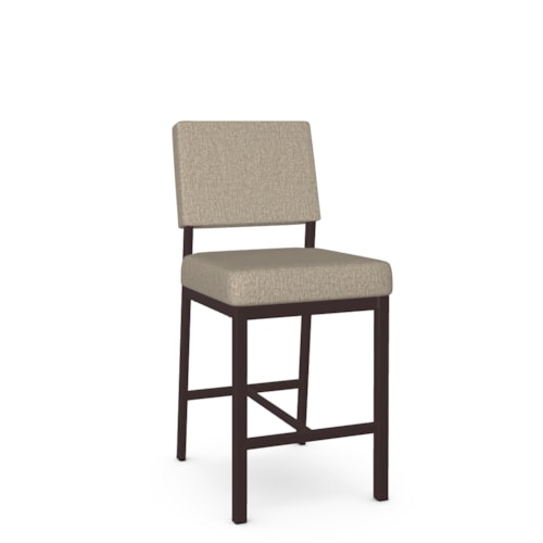 Contemporary Upholstered Counter Height Stool