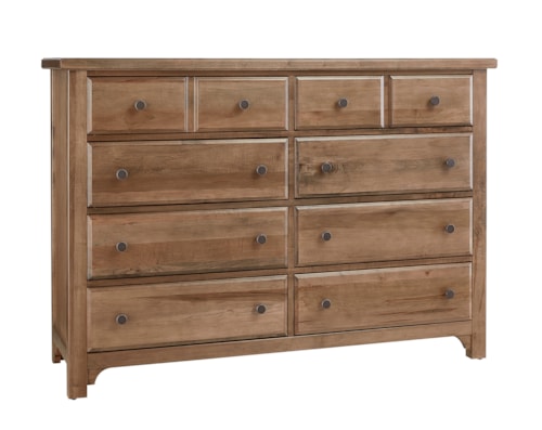 Farmhouse 8-Drawer Dresser with French Dovetail Construction