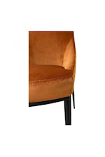 Moe's Home Collection Sedona Contemporary Green Velvet Upholstered Dining Chair