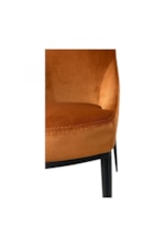 Moe's Home Collection Sedona Contemporary Amber Velvet Upholstered Dining Chair