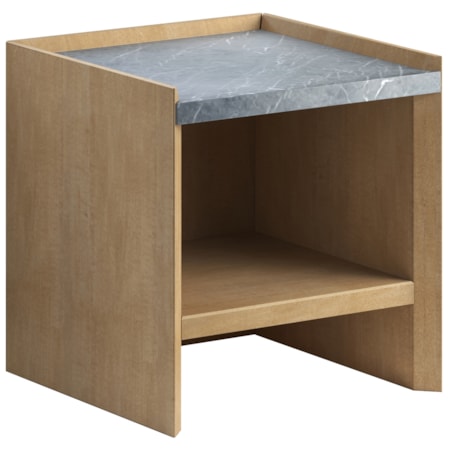 Marble Top End Table