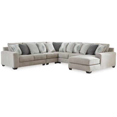 5-Piece Sectional With Chaise