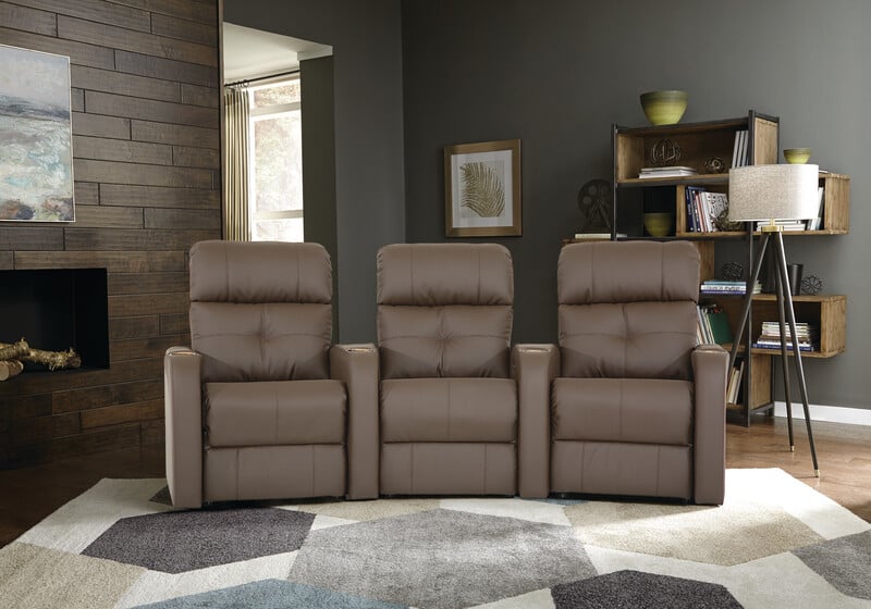 Audio 3-Seat Curved Theater Sectional