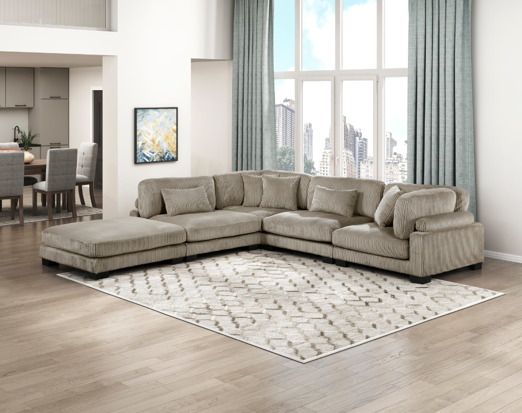Homelegance Traverse 5-Piece Sectional Sofa