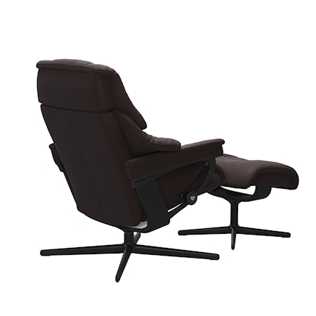 Large Reclining Chair with Cross Base