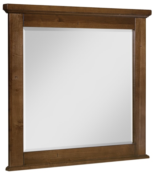 Rustic Landscape Dresser Mirror with Beveled Glass