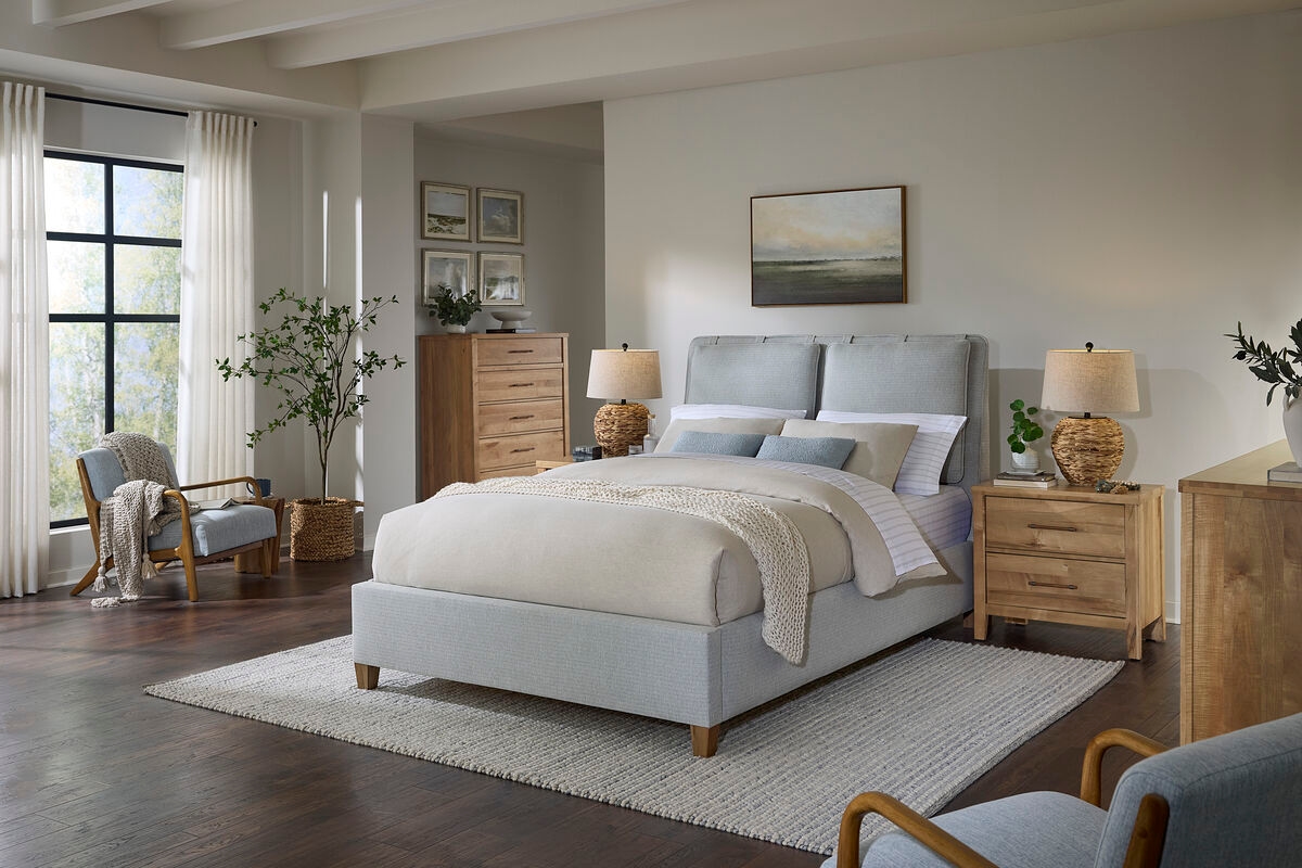 Artisan & Post Pure Maple King Upholstered Bed