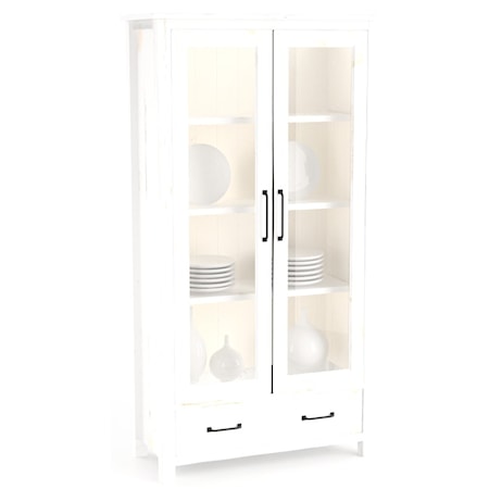 Farmhouse 2-Door Buffet and Display Cabinet