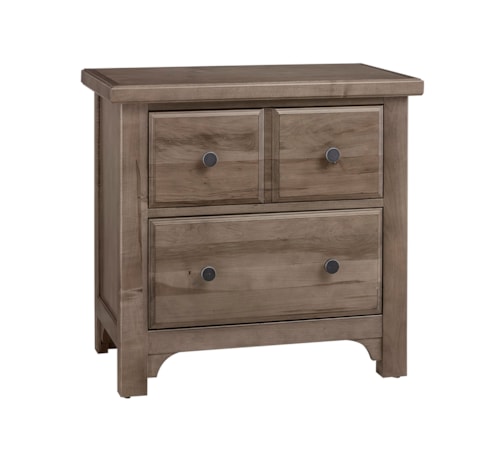 Farmhouse 2-Drawer Nightstand with French Dovetail Construction