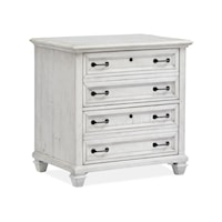 Farmhouse Lateral File Cabinet with Locking File Drawers