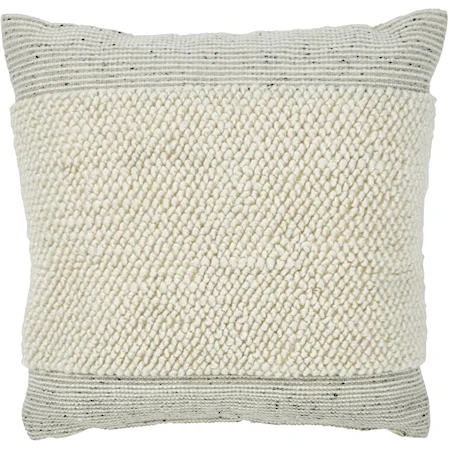 Rowcher Gray/White Pillow