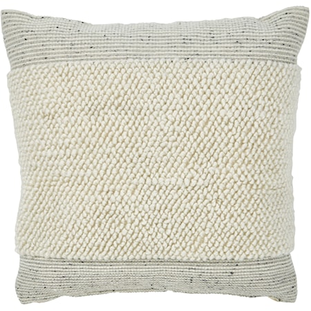 Rowcher Gray/White Pillow