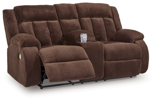 Power Reclining Loveseat With Console