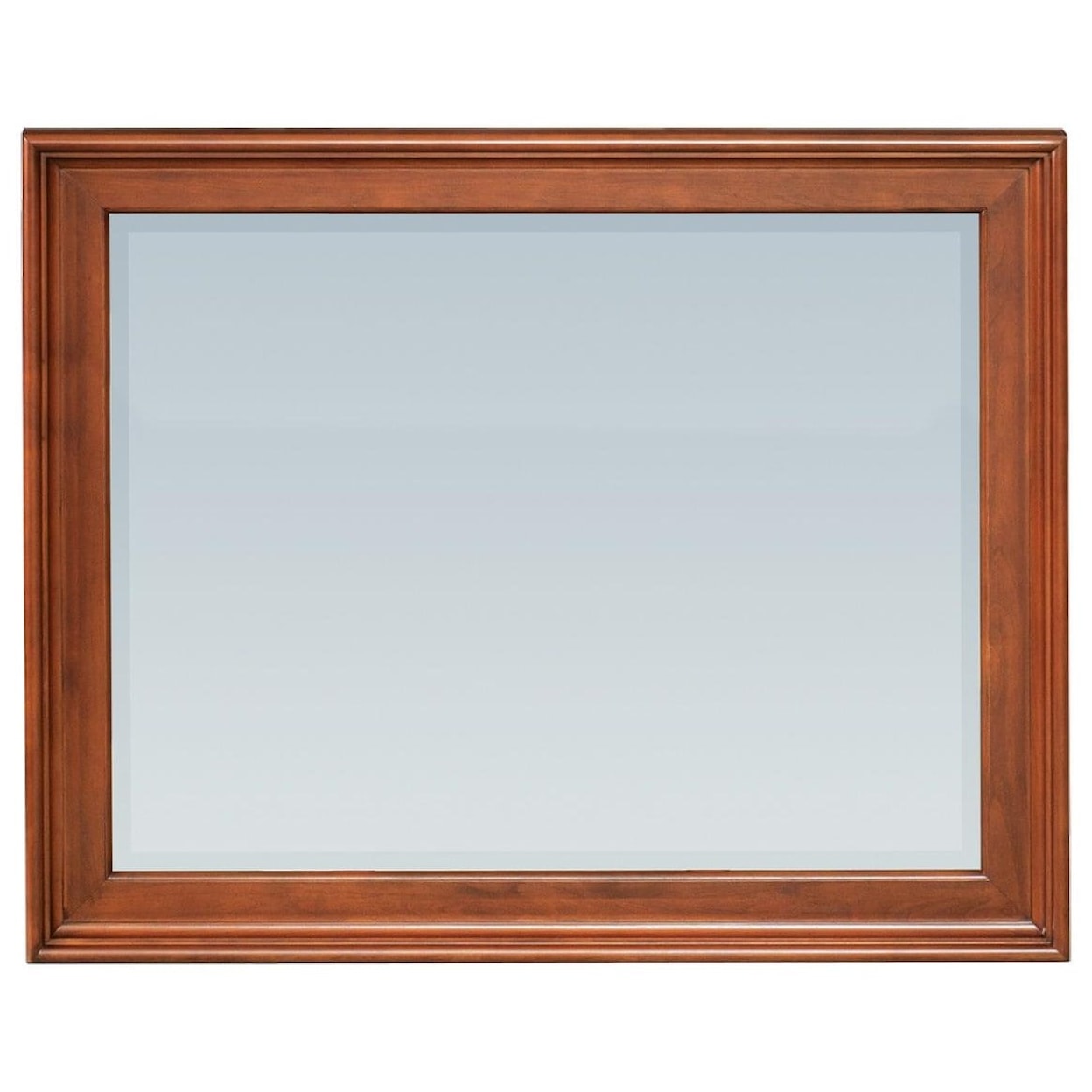 Whittier Wood McKenzie Glazed Cherry Rectangular Mirror