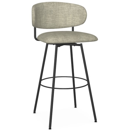 Upholstered Bar Height Swivel Stool