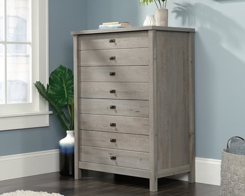 Farmhouse 4-Drawer Chest with Easy-Glide Drawers