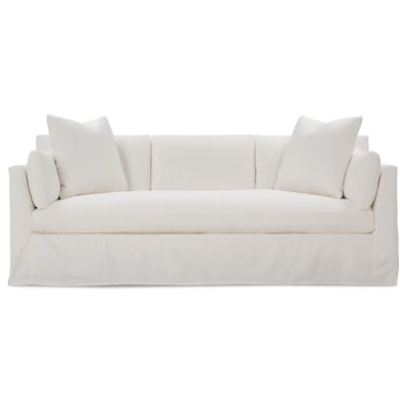 90" Bench Cushion Sofa with Slipcover