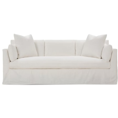 90&quot; Bench Cushion Sofa with Slipcover