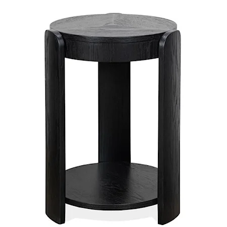 Contemporary Side Table with Storage Shelf
