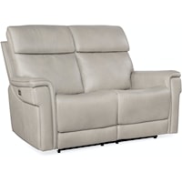 Transitional Zero Gravity Power Reclining Loveseat with Power Headrest