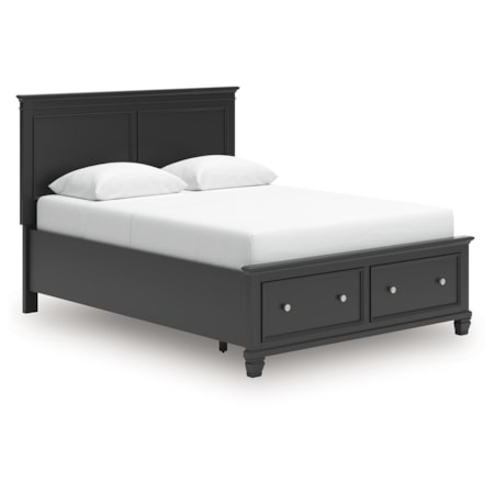 Queen Panel Storage Bed