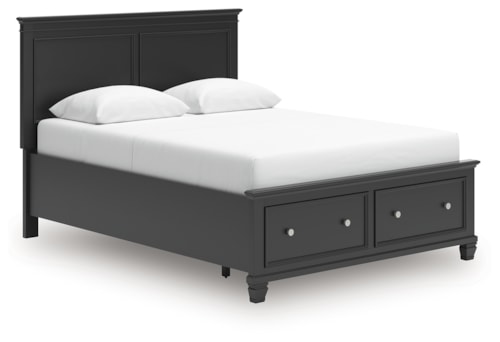 Queen Panel Storage Bed