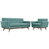 Modway Engage Armchair and Loveseat Set