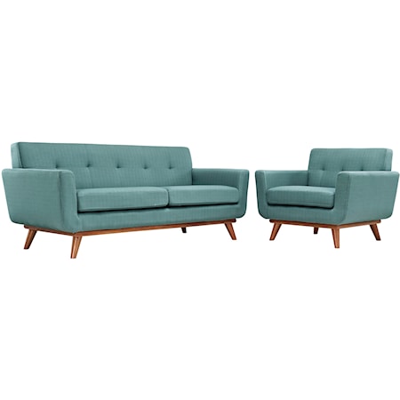 Armchair and Loveseat Set