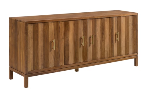Transitional 4-Door TV Console