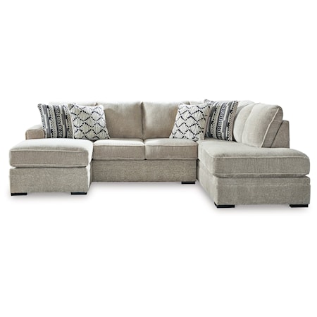 Sectional with 2 Chaises