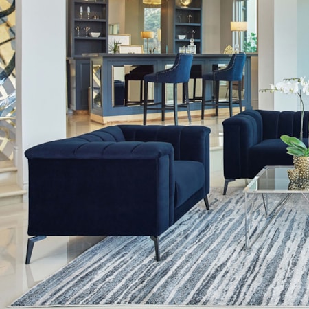 Chalet Tuxedo Arm Tufted Chair