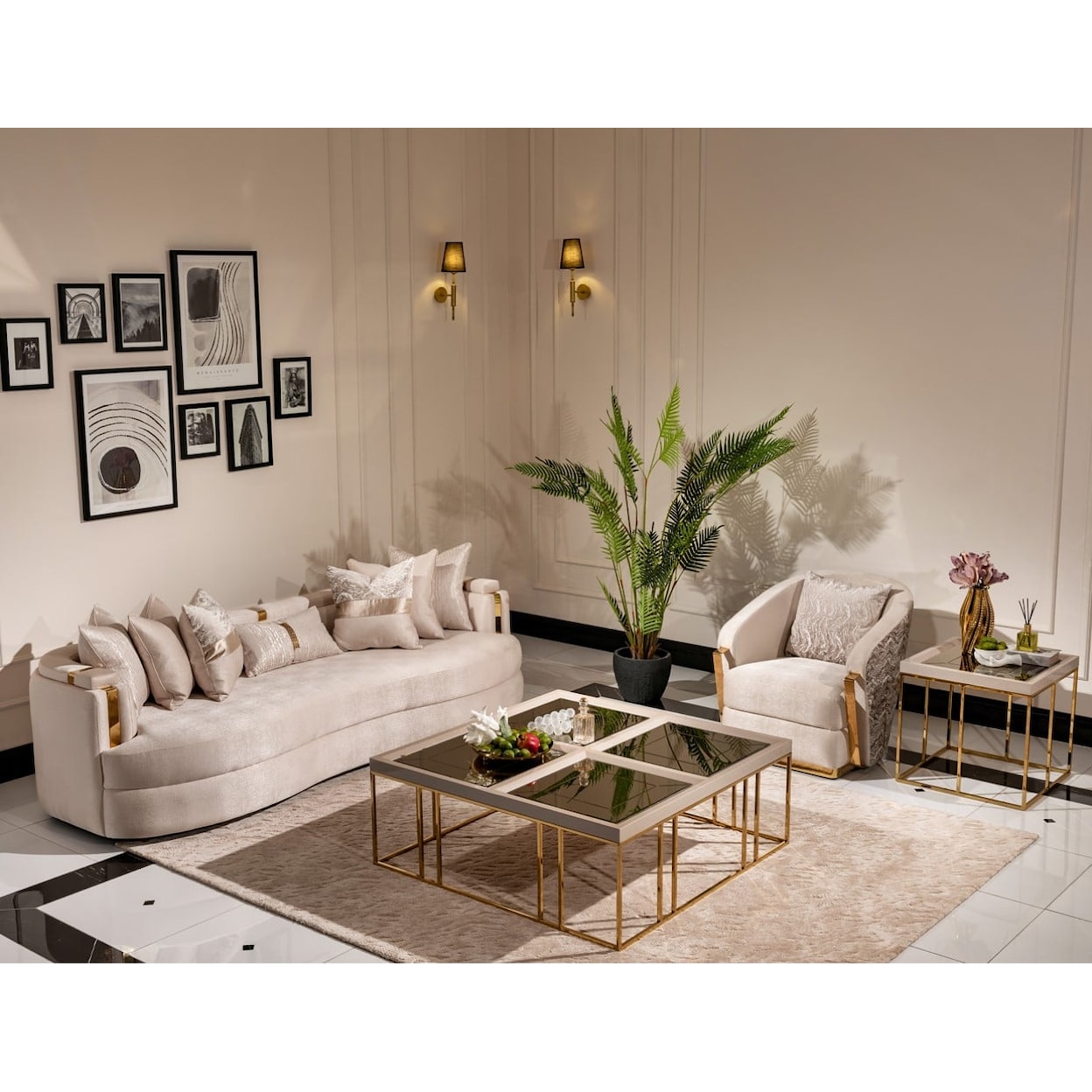 Michael Amini Carmela 2-Piece Living Room Set