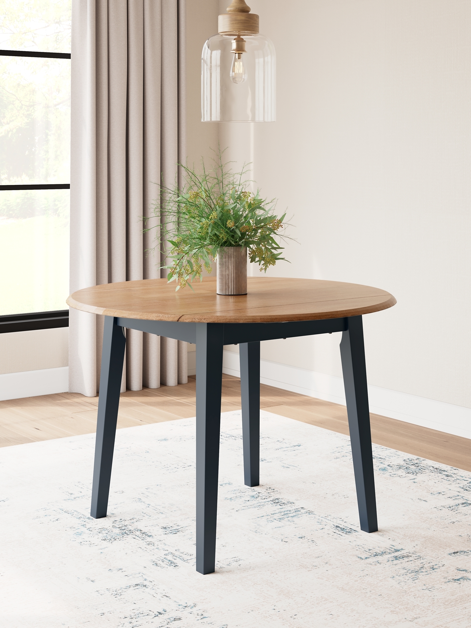 Signature Design by Ashley Gesthaven Round Drop Leaf Table