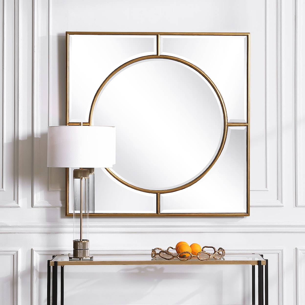 Uttermost Stanford Stanford Gold Square Mirror