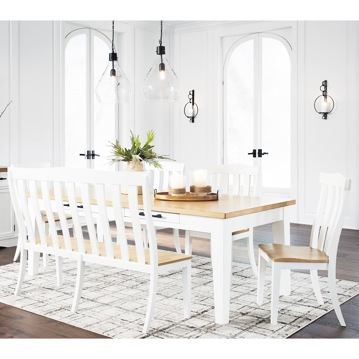 Signature Design by Ashley Ashbryn Dining Set with Bench