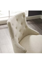 Modway Regent Tufted Button Swivel Upholstered Fabric Office Chair