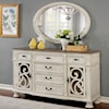 Furniture of America Arcadia Oval Mirror