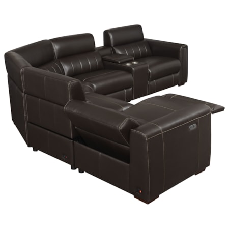 4-Seat Power Reclining Sectional Sofa