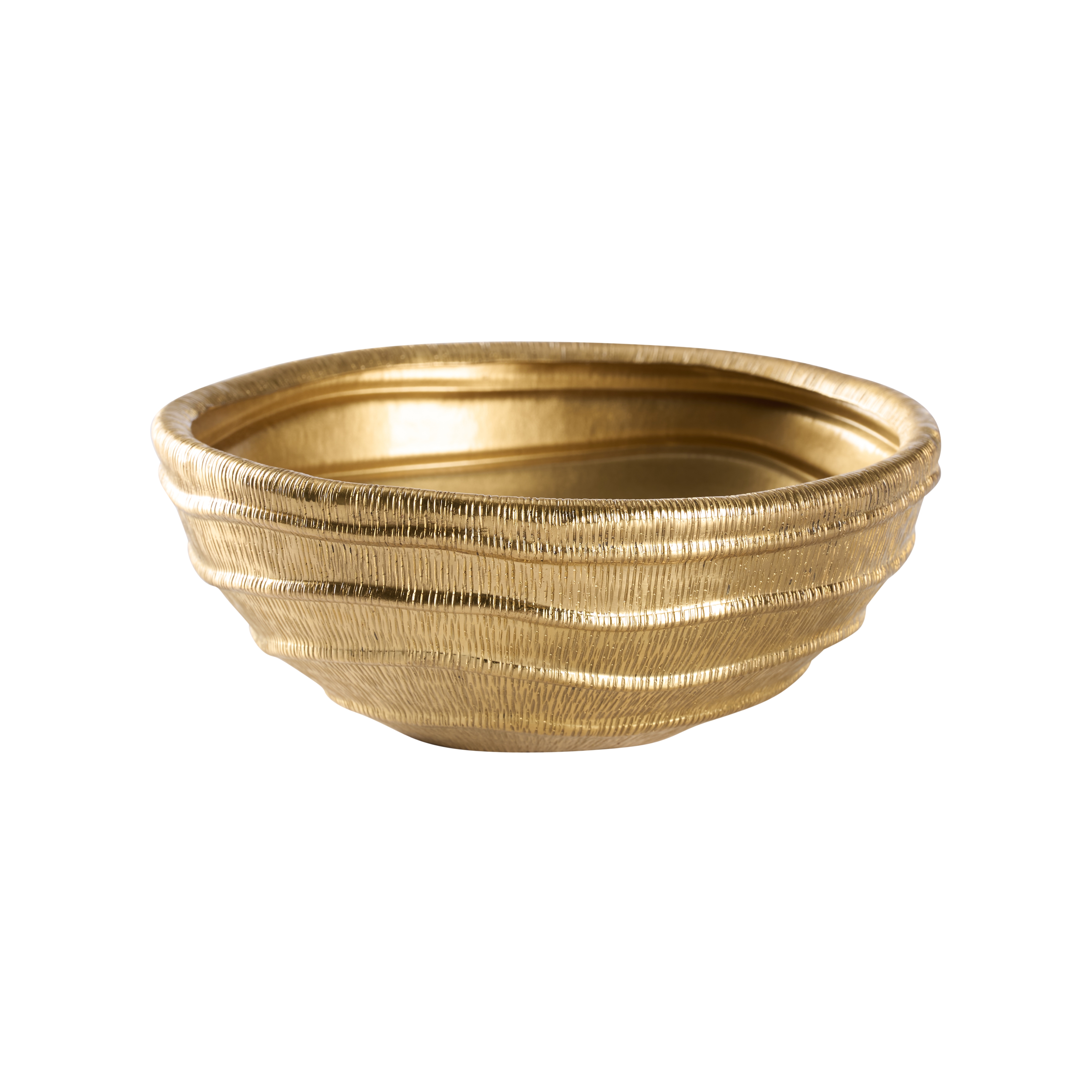 Chelsea House Chelsea House Misc Small Ripple Brass Bowl