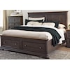 Virginia Furniture Market Solid Wood Brossard Collection Queen Low Profile Bed