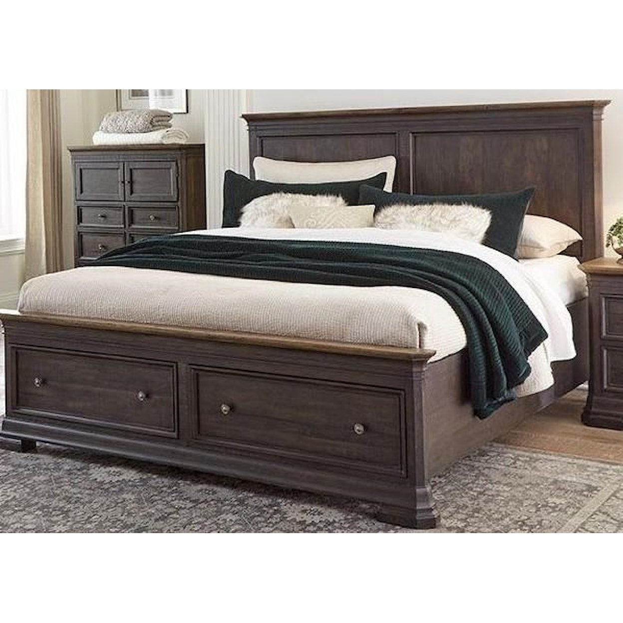 Napa Furniture Design The Grand Louie Queen Low Profile Bed