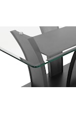 Crown Mark Camelia Camelia Contemporary Dining Table with Glass Top