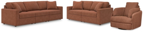 3-Piece Sectional Sofa, 2-Piece Sectional Loveseat And Swivel Glider Recliner