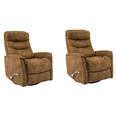 Manual Swivel Glider Recliner (Set of 2)