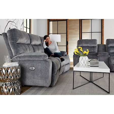 Conversation Space Saver Reclining Sofa